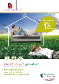 prêt gaz naturel banque solfea