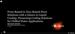 Webinaire sur les solutions de refroidissement pour les applications à eau glacée par Vertiv