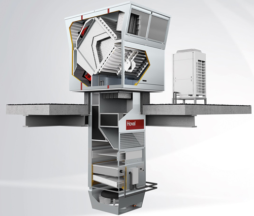 RoofVent® RP avec pompe à chaleur réversible RoofVent® RP