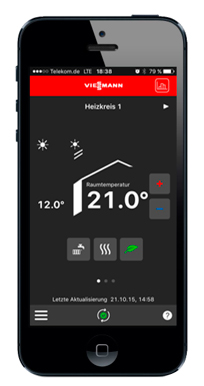 Vitotrol App Vitotrol App pour le pilotage depuis un Smartphone