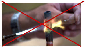 Pas de produits inflammables Pas de produits inflammables