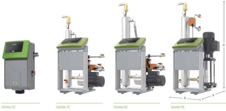 Dégazeur Servitec en combinaison avec un vase d’expansion Dégazeur Servitec en combinaison avec un vase d’expansion