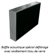 Baffle acoustique pour Salles Blanches Baffle acoustique pour Salles Blanches