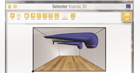 Logiciel Selector Koanda 3D : gérer, choisir et visualiser les produits de diffusion d’air