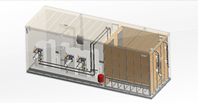 Chaufferie container bois, une solution complète et automatisée