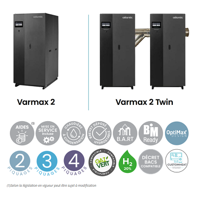 VARMAX 2 – chaudières gaz condensation inox jusqu’à 1200 kW