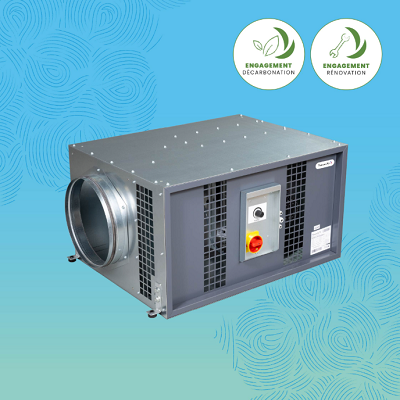 SIRIUS Flat ECM : caisson d’extraction VMC C4 extra plat