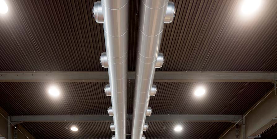 Chauffage et refroidissement des halls de grande hauteur