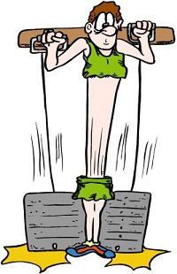 dessin humouristique poids