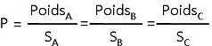 formule formule poids