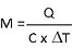 formule calcul des quantités de chaleur sensible