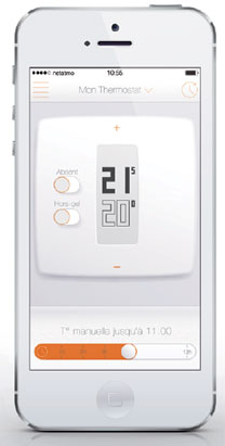 smartphone avec application netatmo