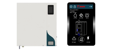 Humidificateur vapeur à résistances RTH et son écran tactile Humidificateur vapeur à résistances RTH et son écran tactile