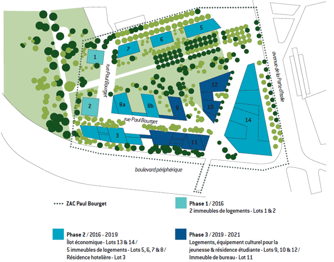 Plan de masse quartier Paul Bourget