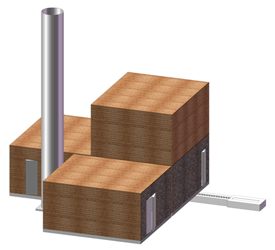 chaufferies préfabriquées modulaires mixtes bois / gaz clé en main et sur mesure