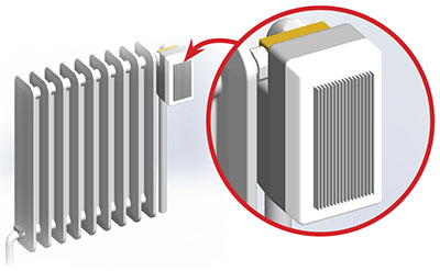 Module VERYWATT avec connecteur universel Verywatt radiateur immeuble collectif