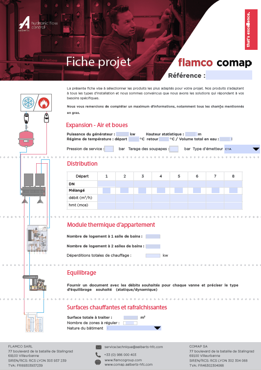 fiche projet comap flamco aalberts