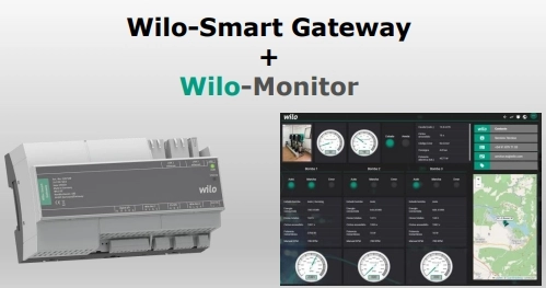 Wilo-Monitor Gateway assurant la communication entre les pompes et les systèmes de supervision à distance