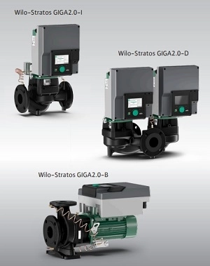 Pompe Wilo-Stratos GIGA2.0 pour applications en génie climatique Pompe Wilo-Stratos GIGA2.0 haute performance pour le chauffage et la surpression