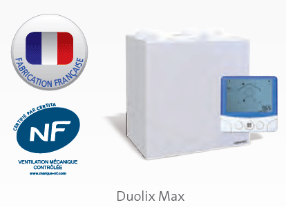 Duolix Max Hygro ATLANTIC  Centrale VMC double flux Atlantic