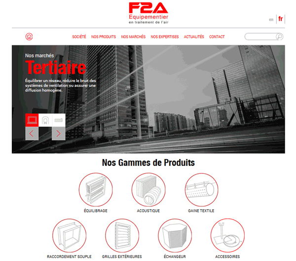 Nouveau site internet F2A