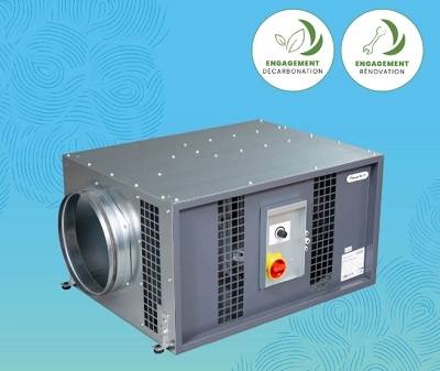 SIRIUS Flat ECM extraction VMC compacte et conforme aux exigences incendie